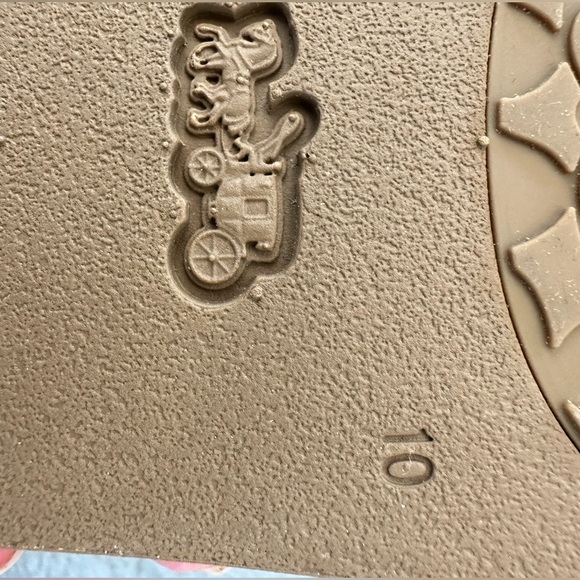 COACH Udele Sig Floral Sport Slide - Size 10 - Picture 3 of 5